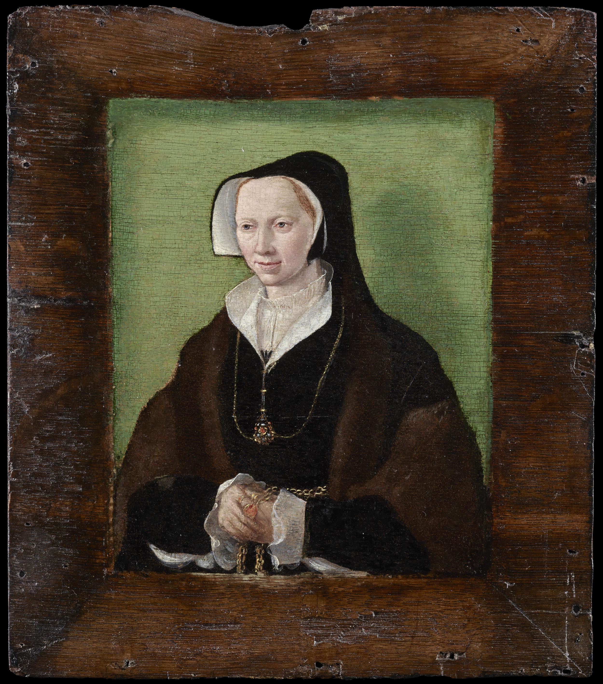Corneille de Lyon - Portrait of a Noblewoman, oil on panel, 16th century - Darnley Fine Art