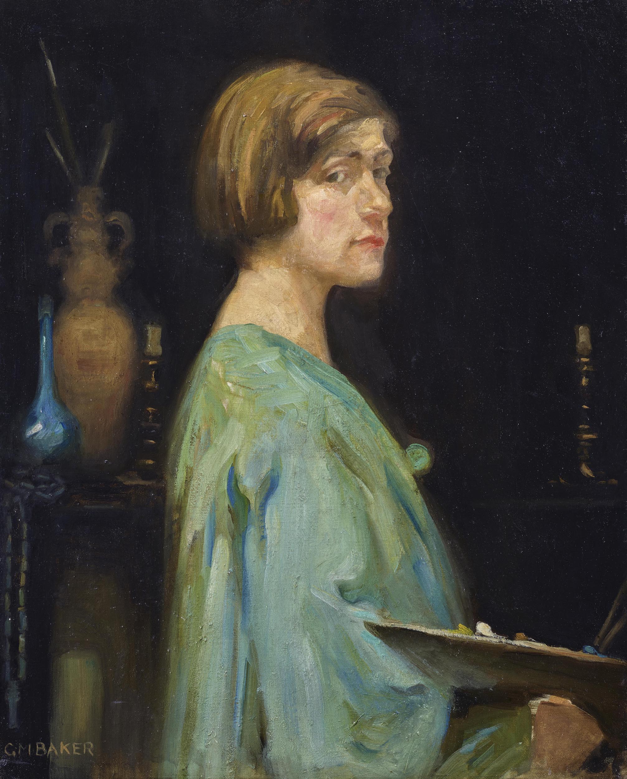 Self-Portrait with a Paint Palette