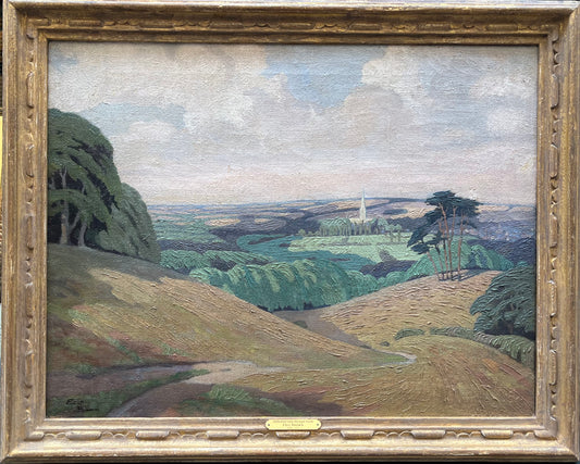 Cathedral View Through Fields