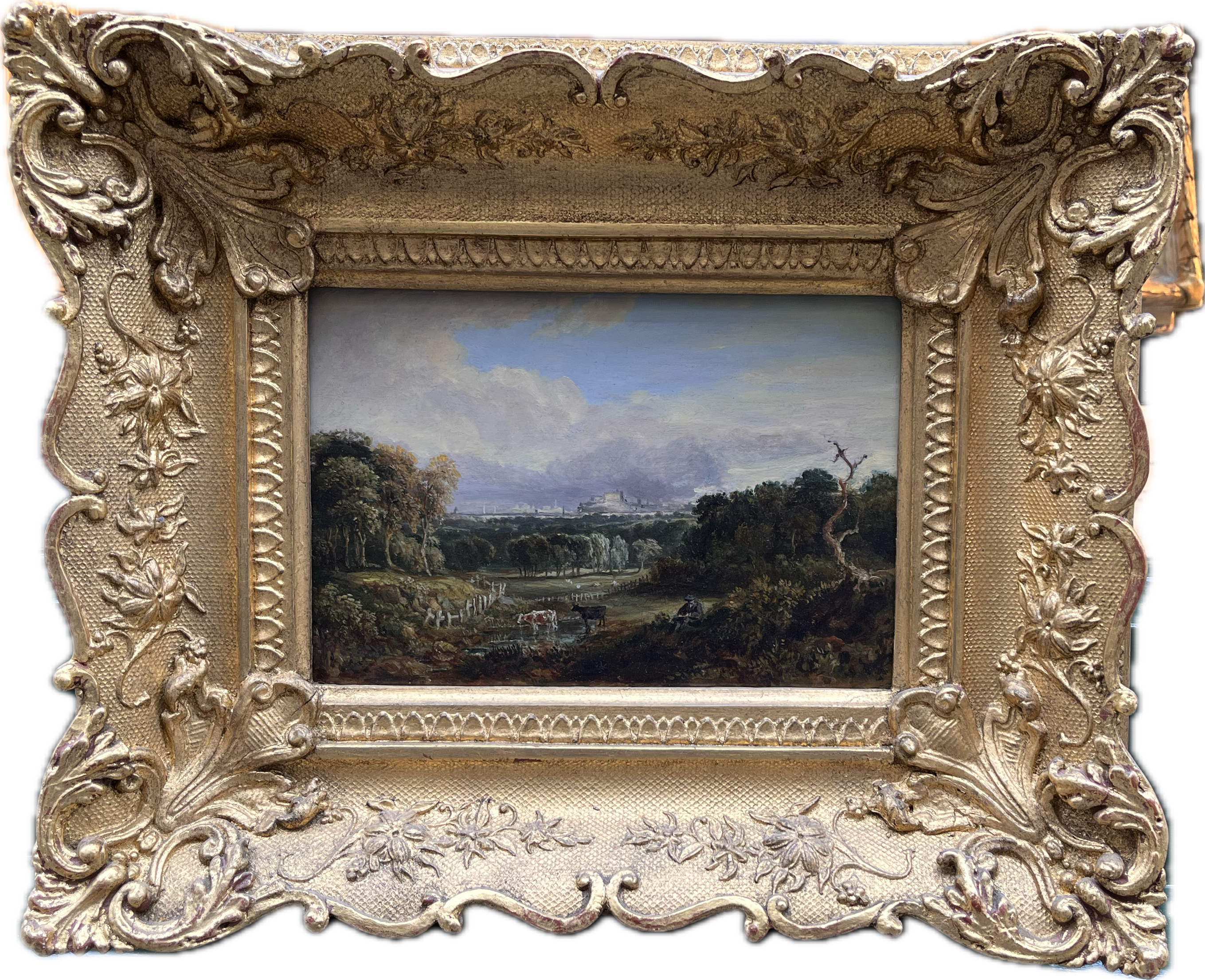 A View of Edinburgh and self portrait