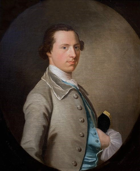 Allan Ramsay - Portrait of Charles Barnwell, oil on canvas, 18th century - Darnley Fine Art