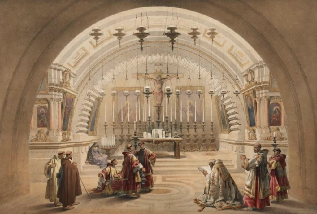 David Roberts - Calvary, Holy Sepulchre, lithograph, 19th century - Darnley Fine Art