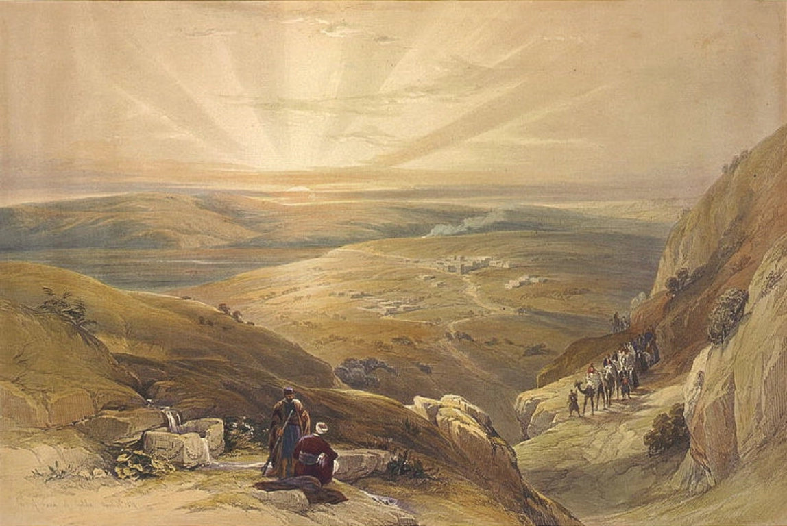David Roberts - Cana, General View, lithograph, 19th century - Darnley Fine Art