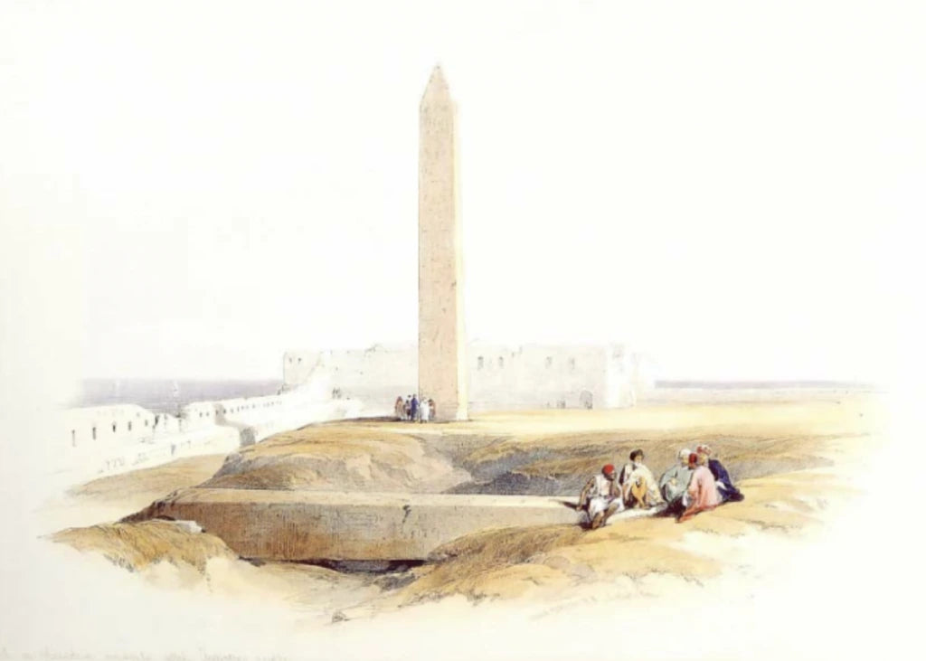 David Roberts - Cleopatra's Needle, lithograph, 19th century - Darnley Fine Art