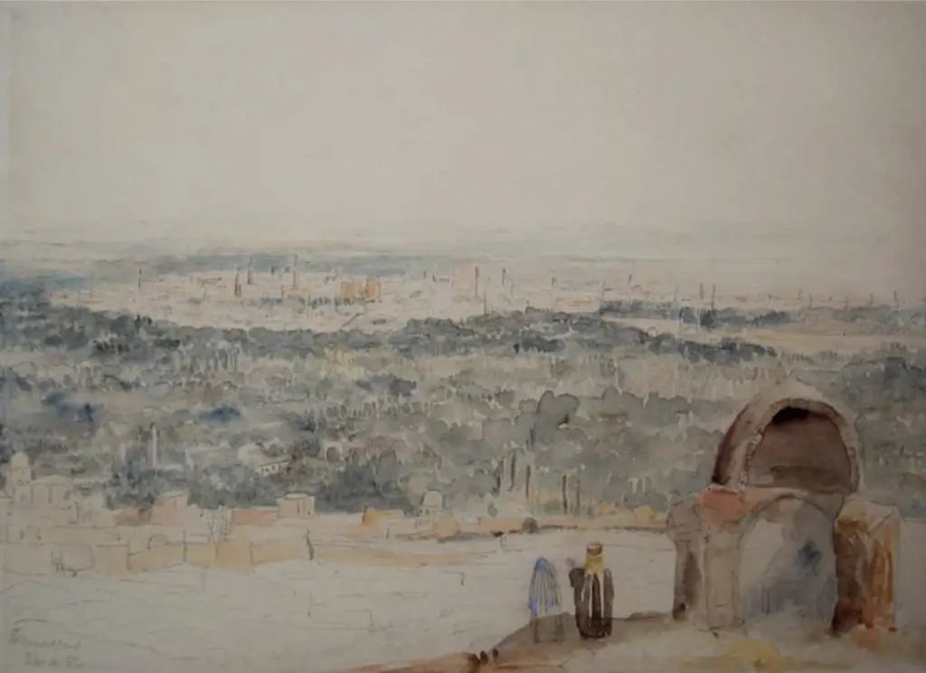 Colonel Barton - Damascus, watercolour and bodycolour, early 19th century - Darnley Fine Art