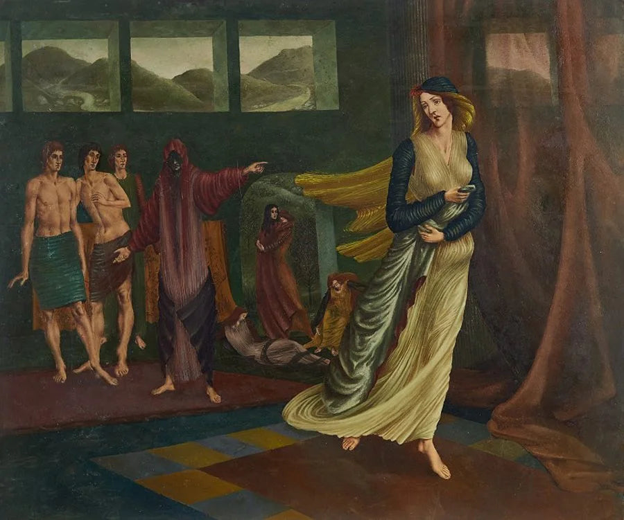Francis Plummer - Exiled, oil on board, 20th century - Darnley Fine Art