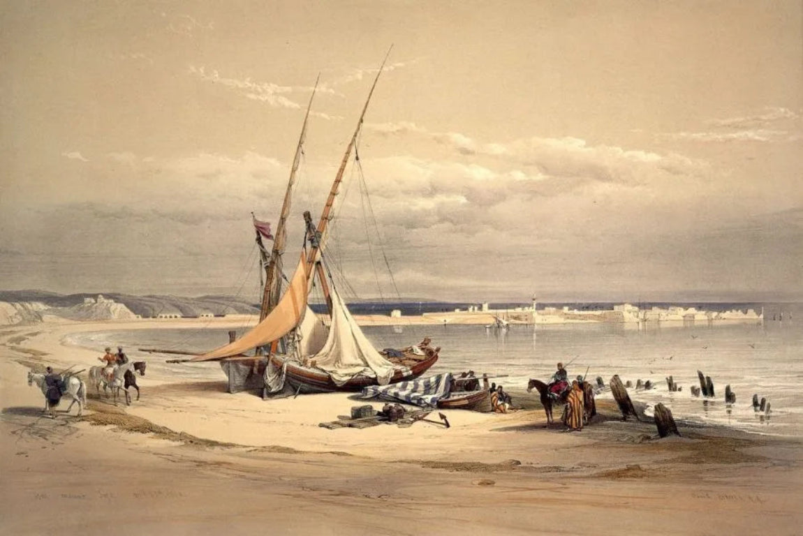 David Roberts - General View of Tyre, lithograph, 19th century - Darnley Fine Art