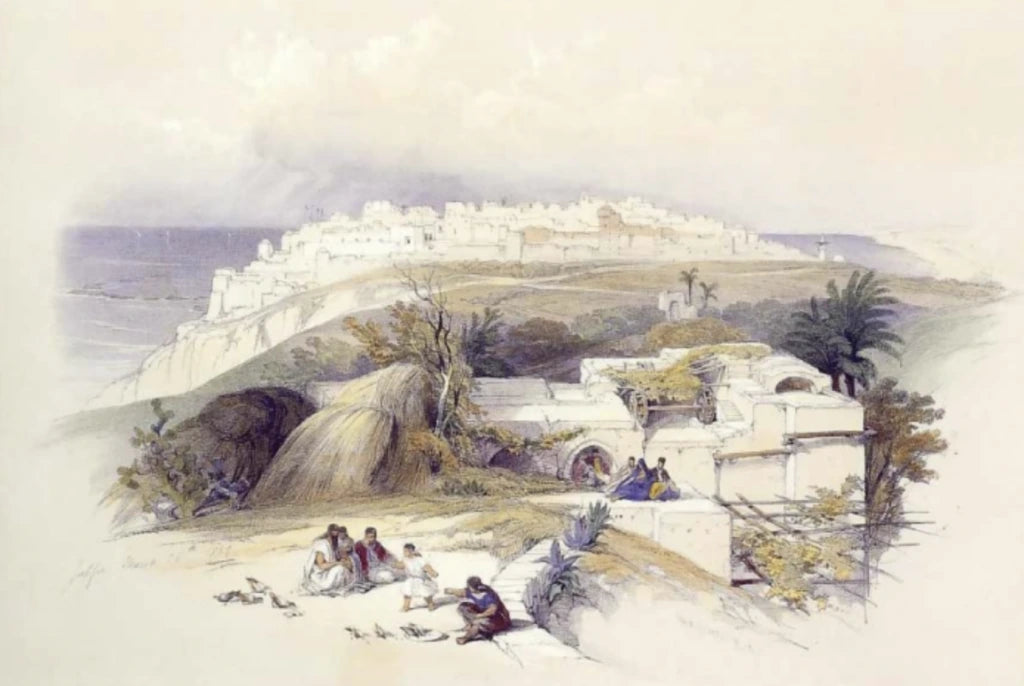 David Roberts - Jaffa looking north, lithograph, 19th century - Darnley Fine Art