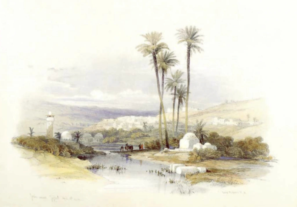 David Roberts - Jenin, lithograph, 19th century - Darnley Fine Art