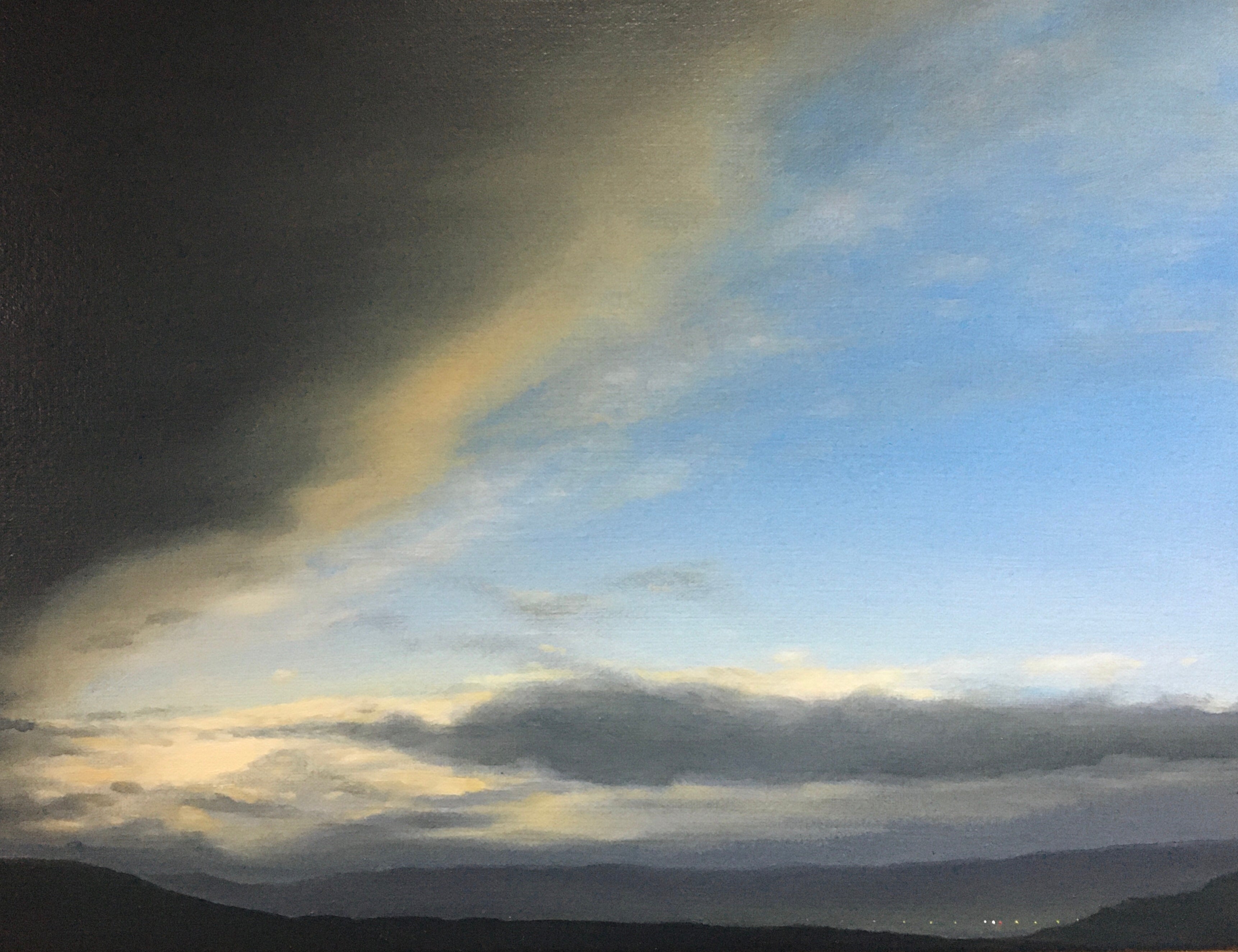 Jeremy Andrews - Sunset over Barmouth, oil on canvas, 21st century - Darnley Fine Art