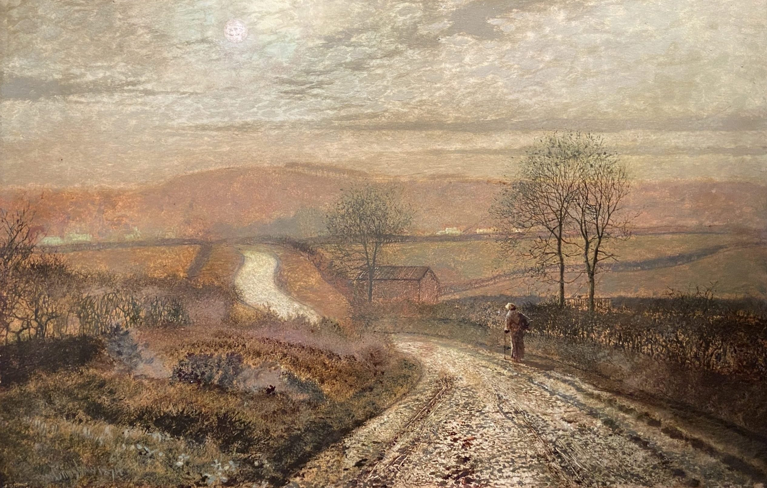 John Atkinson Grimshaw - Scalby Road, Scarborough, oil on panel, 19th century - Darnley Fine Art