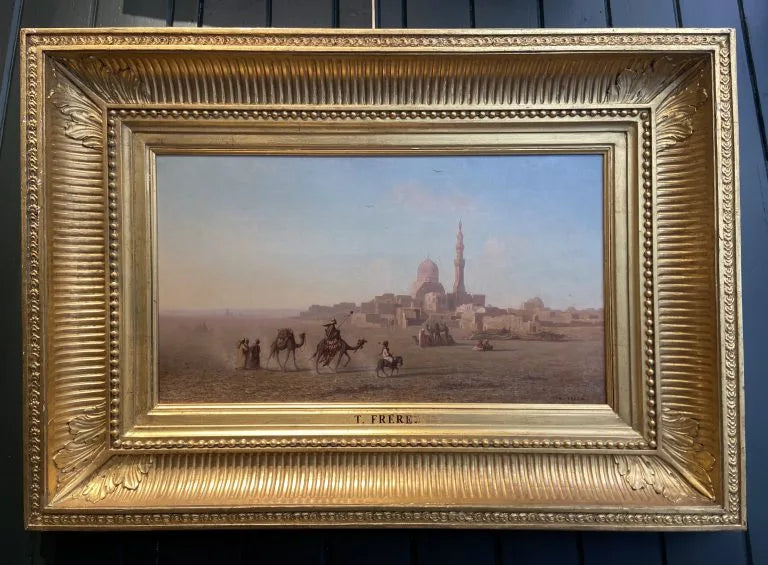 Charles Theodore Frere - Outskirts of Cairo, oil on canvas, 19th century - Darnley Fine Art