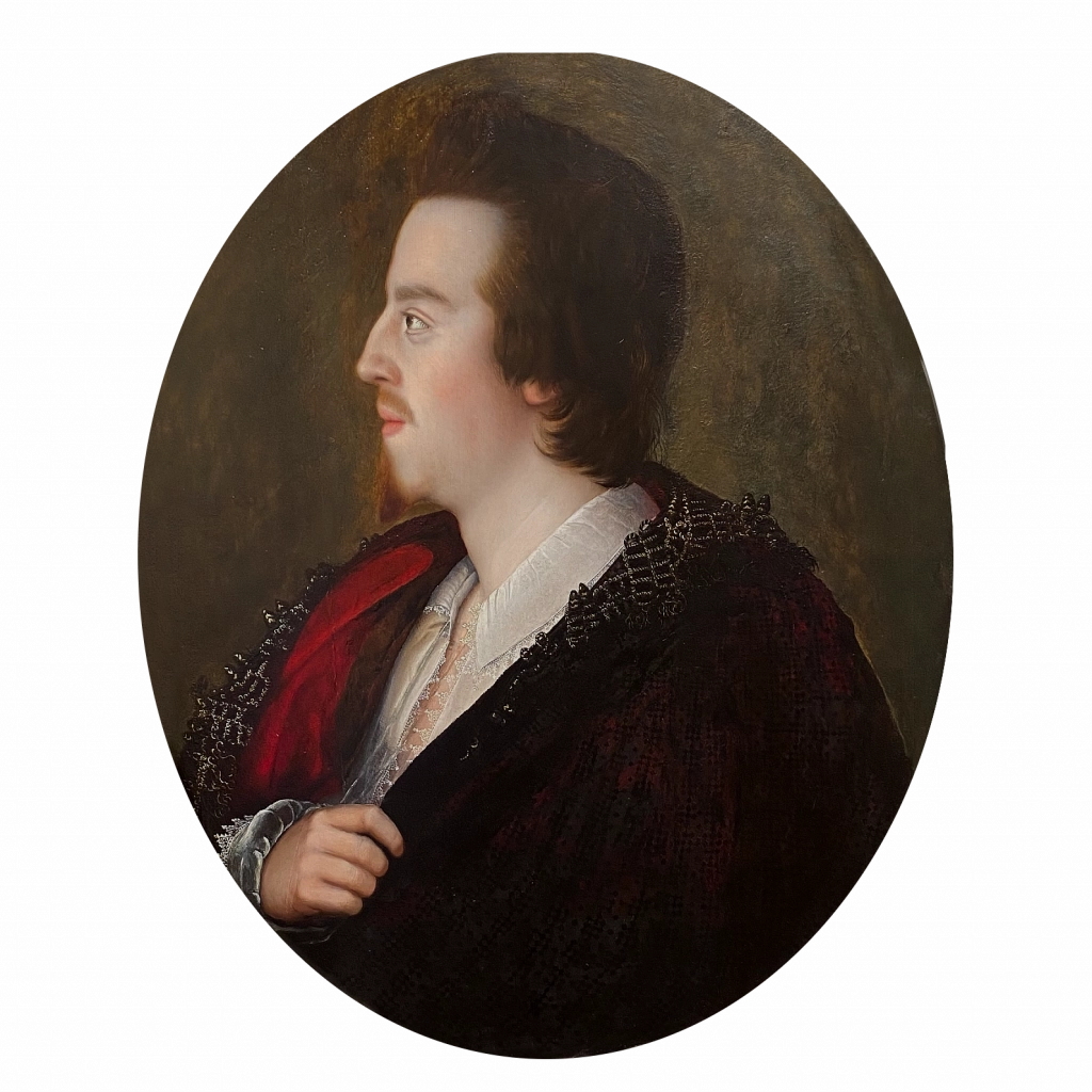 English School - Portrait of William Herbert, 3rd Earl of Pembroke, oil on panel, mid 16th century - Darnley Fine Art