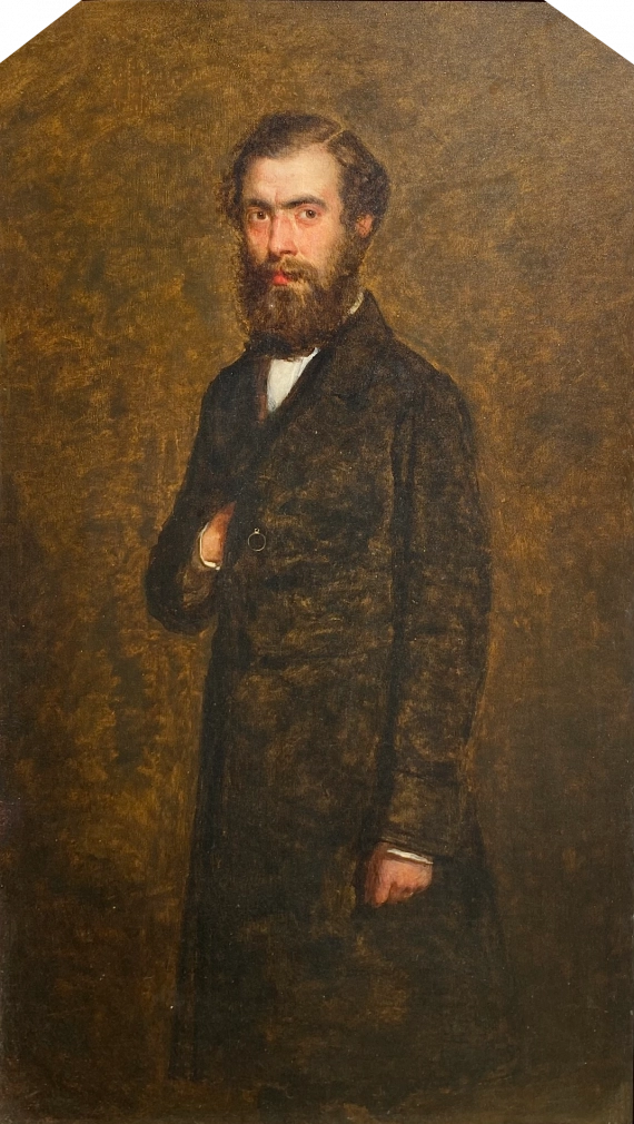John Burr - Portrait of Doctor Carter, oil on canvas, 19th century - Darnley Fine Art