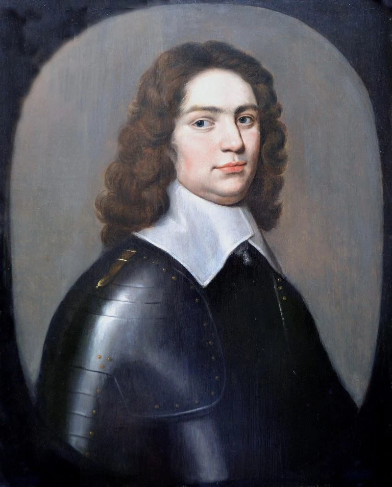 Circle of Gerard van Honthorst - Portrait of a Gentleman, oil on wooden panel, 17th century - Darnley Fine Art