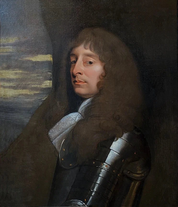 School of Anthony van Dyck - Portrait of a Nobleman in Armour, oil on canvas, 17th century - Darnley Fine Art