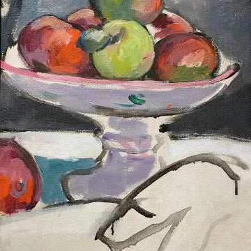 Still Life of Apples in Fruit Bowl