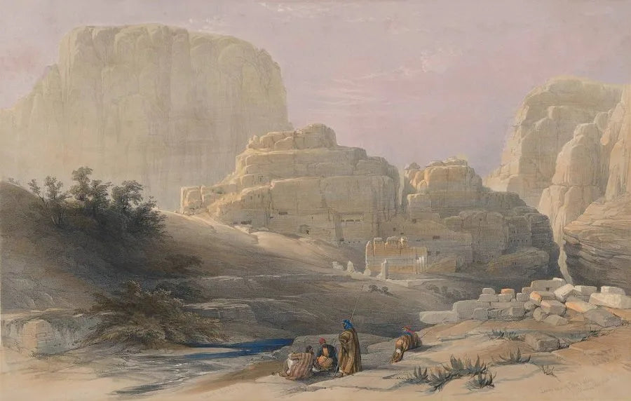 David Roberts - The Acropolis at the lower end of the valley, lithograph, 19th century - Darnley Fine Art