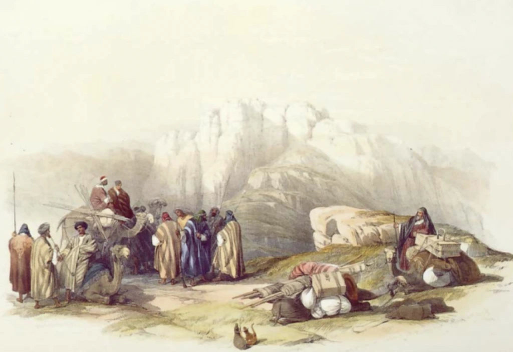 David Roberts - Tomb of Aaron, Summit of Mt Hor, lithograph, 19th century - Darnley Fine Art