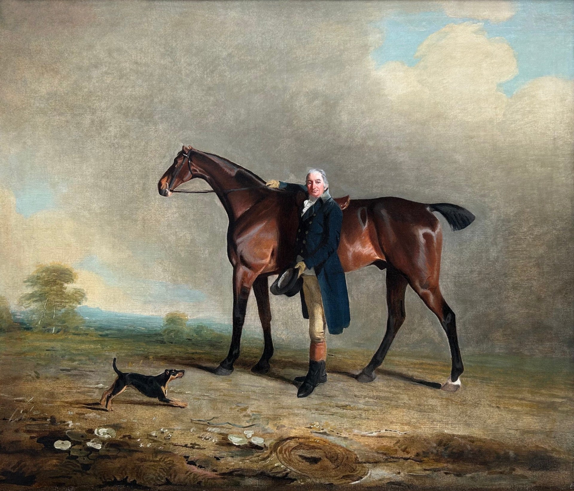 The Right Honourable Peniston Lamb, 1st Viscount Melbourne with Horse and Dog