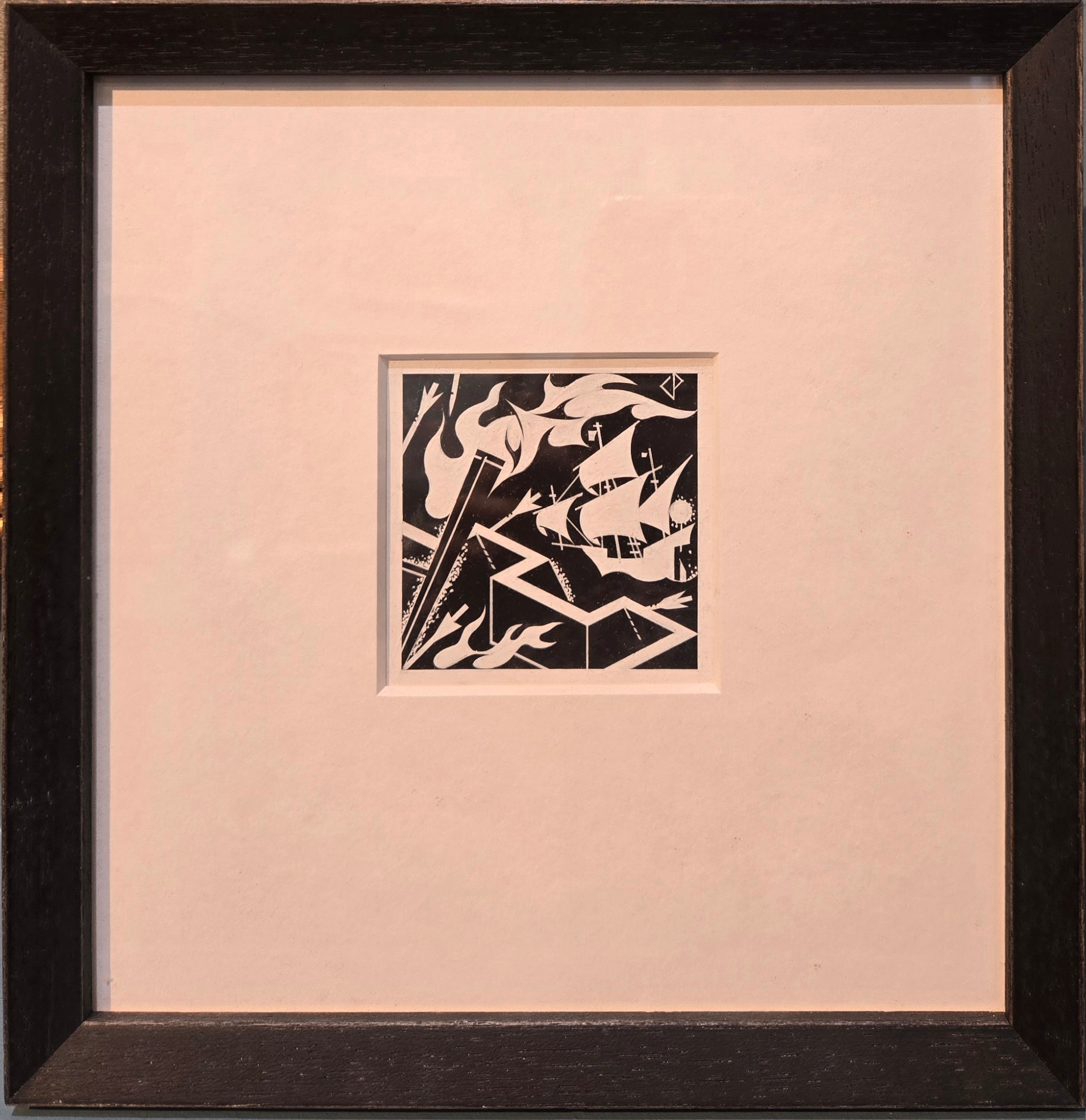 Charles Paine - Invasion, gouache, 20th century - Darnley Fine Art