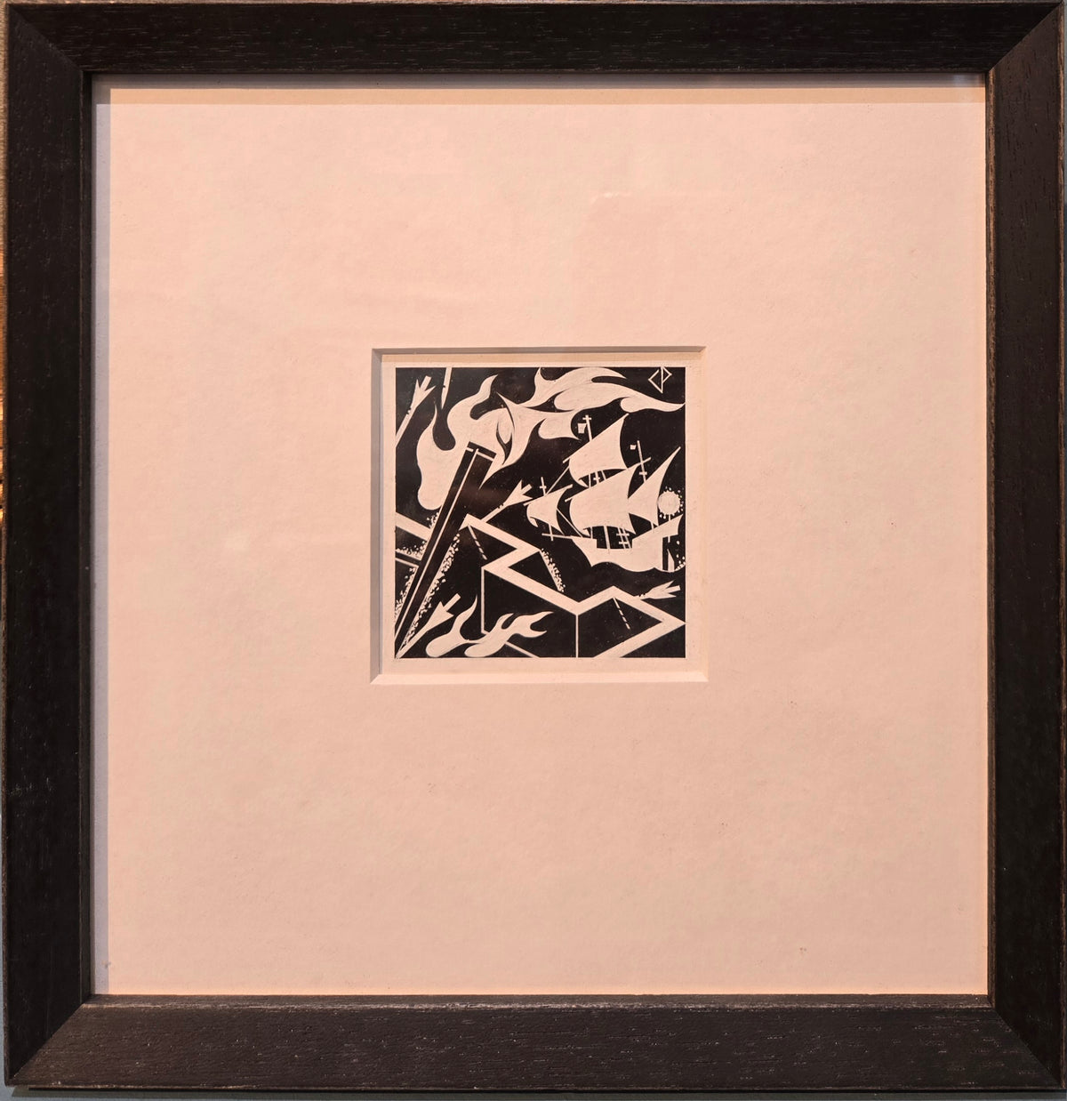 Charles Paine - Invasion, gouache, 20th century - Darnley Fine Art
