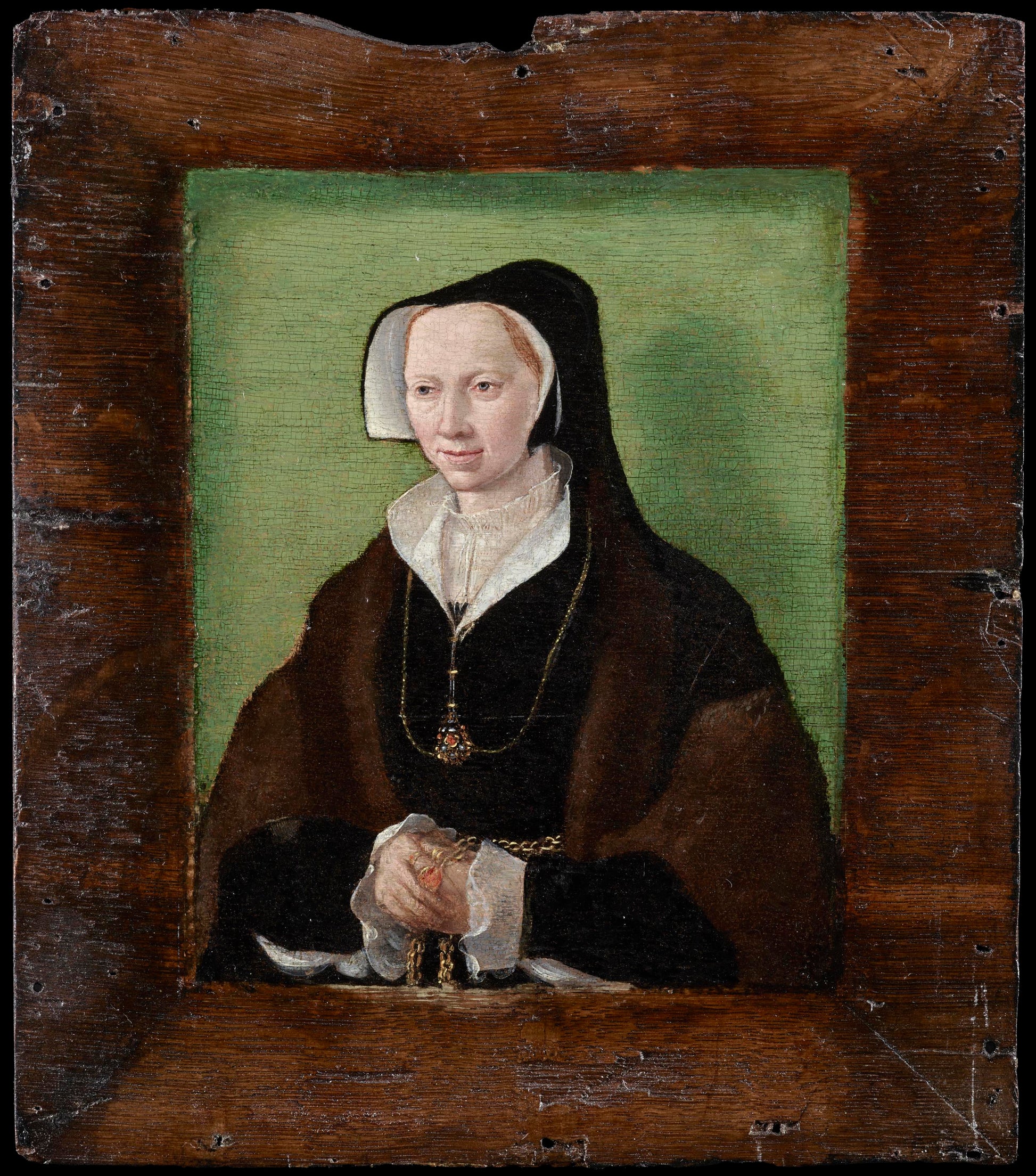 Corneille de Lyon - Portrait of a Noblewoman, oil on panel, 16th century - Darnley Fine Art