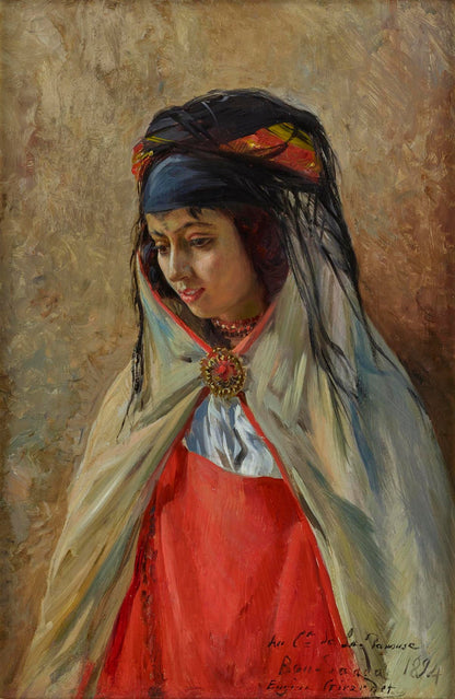 Eugene Alexis Girardet - The Gold Brooch, oil on panel, late 19th century - Darnley Fine Art