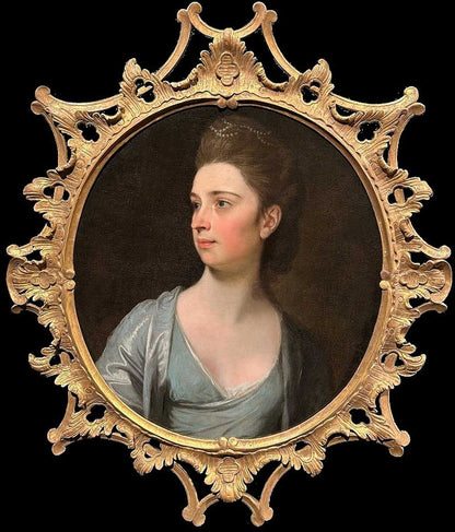 George Romney - Portrait of Lady Anne Dutton, oil on canvas, 18th century - Darnley Fine Art
