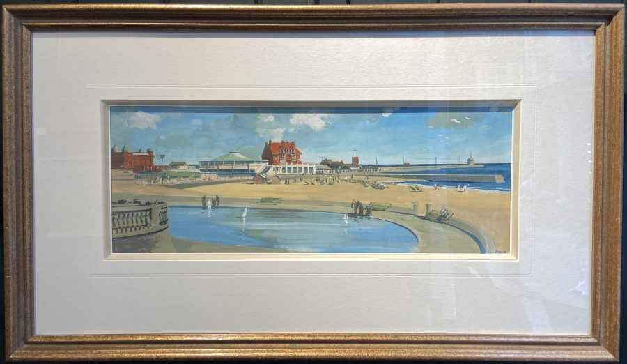 Frederick Donald Blake - Gorleston on Sea, Norfolk, gouache, 20th century - Darnley Fine Art