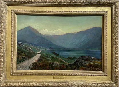 John Atkinson Grimshaw - Looking Across Buttermere, oil on canvas, 19th century - Darnley Fine Art