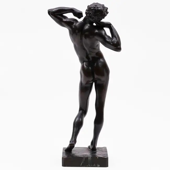 Leighton - The Sluggard, bronze, 19th century - Darnley Fine Art