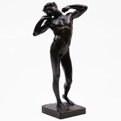 Leighton - The Sluggard, bronze, 19th century - Darnley Fine Art
