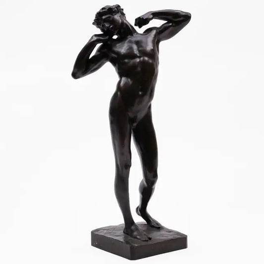 Leighton - The Sluggard, bronze, 19th century - Darnley Fine Art