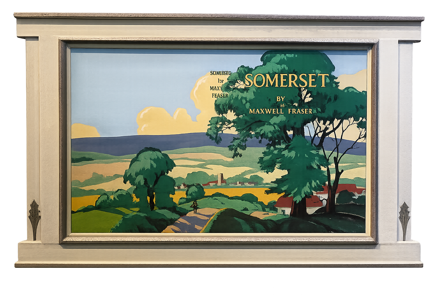 Leonard Cusden - Somerset, Gouache, signed lower right, 20th century - Darnley Fine Art