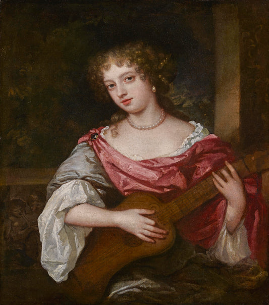 Mary Beale - Portrait of Nell Gwyn oil on canvas, 17th century - Darnley Fine Art