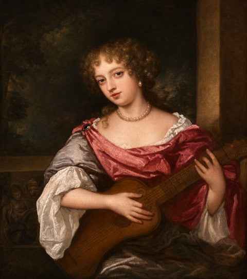 Mary Beale - Portrait of Nell Gwyn, oil on canvas, 17th century - Darnley Fine Art