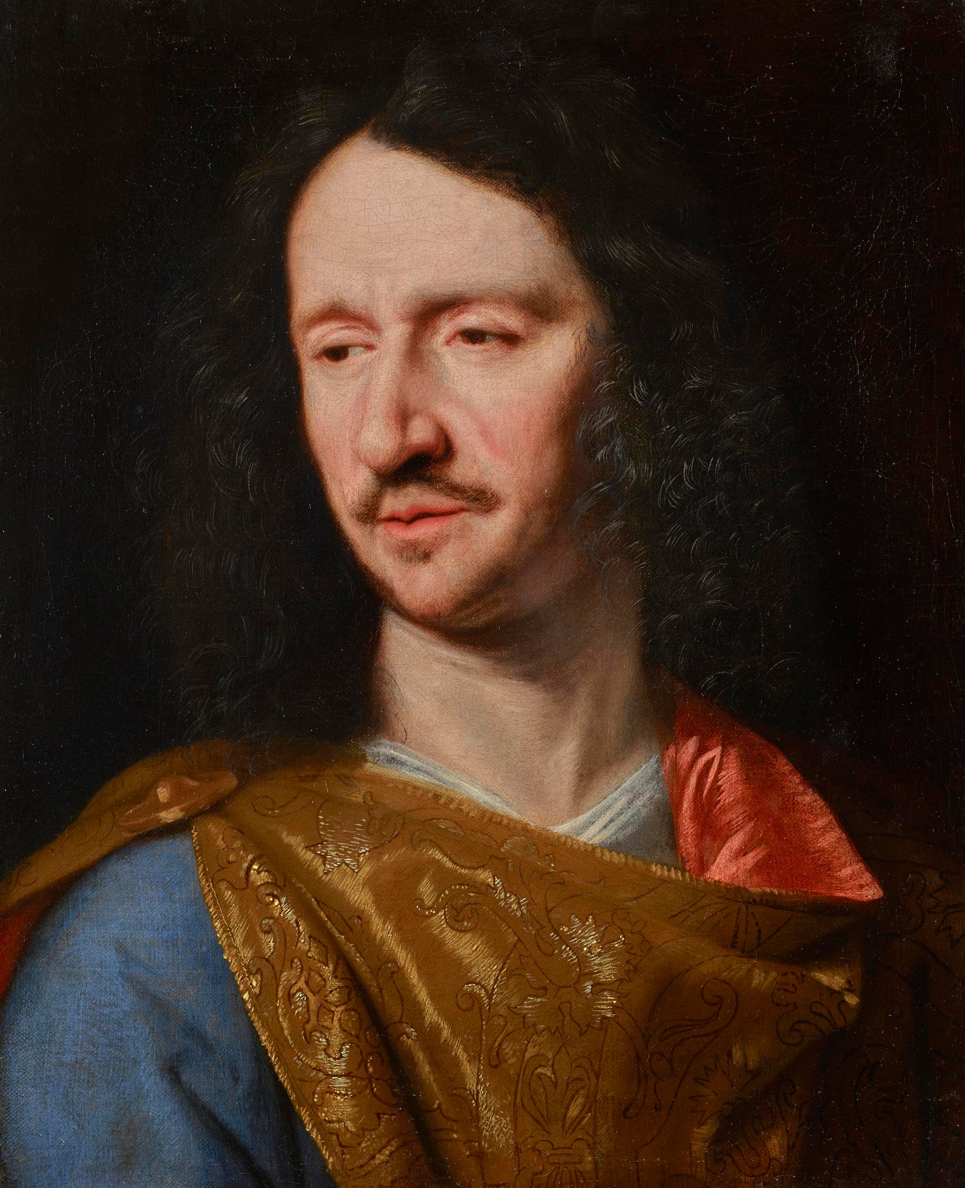 Nicolas Mignard - Portrait of a Man, oil on canvas, 17th Century - Darnley Fine Art