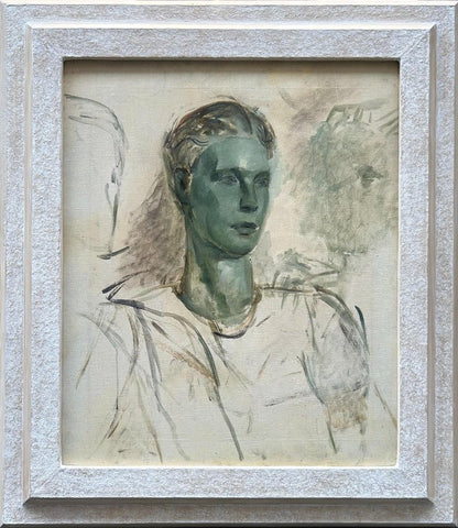 Oliver Messel - Portrait of a Young Man, oil on canvas, 20th century - Darnley Fine Art