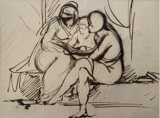 Sketch of Three Figures