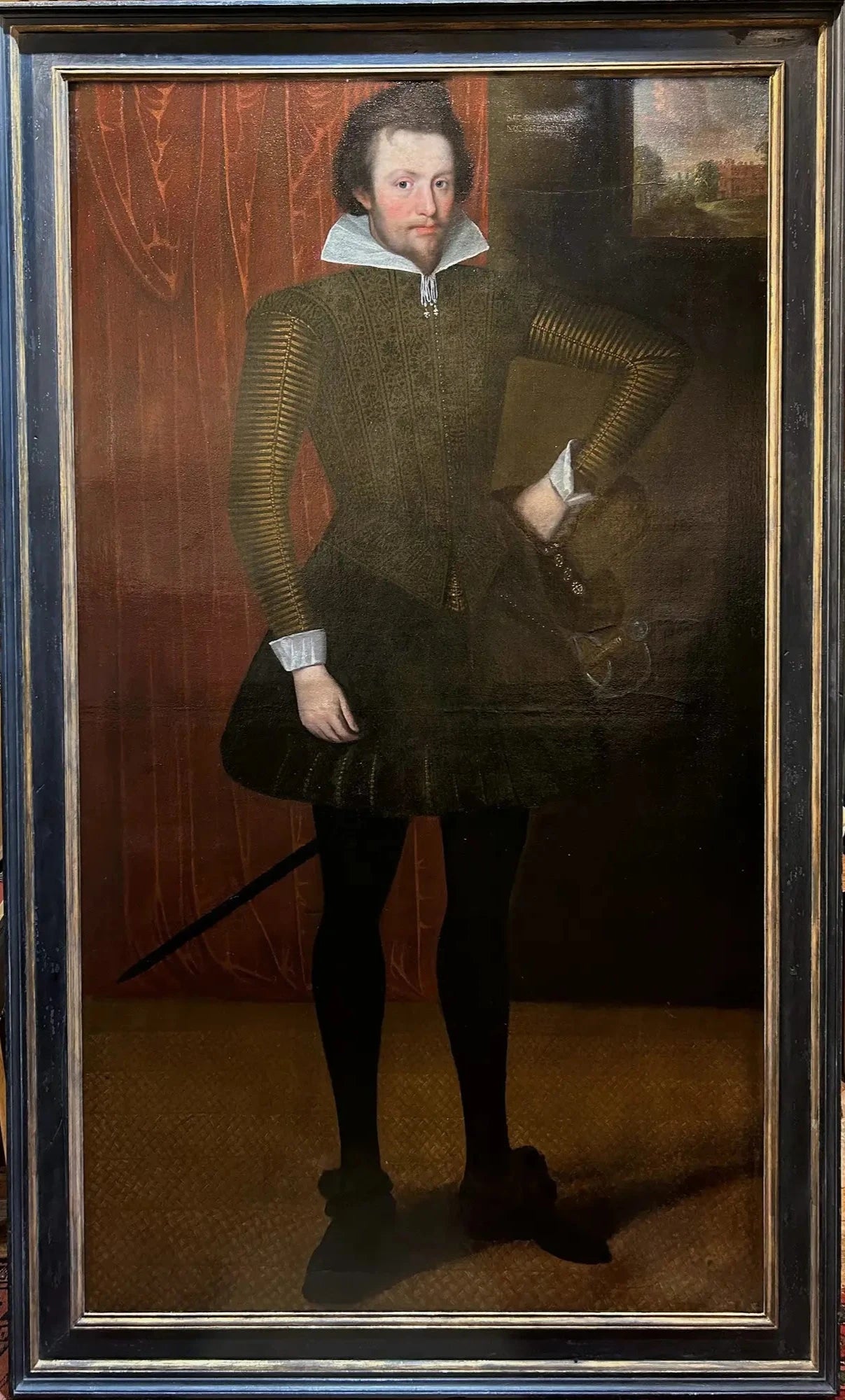 Studio of Marcus Gheeraerts the Younger - Portrait of Sir Rowland Cotton, oil on canvas, 17th century - Darnley Fine Art