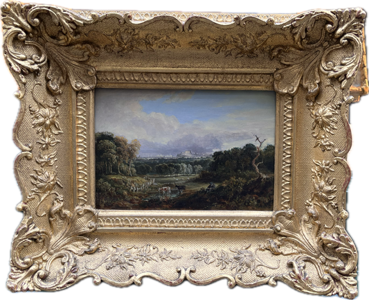 A View of Edinburgh and self portrait