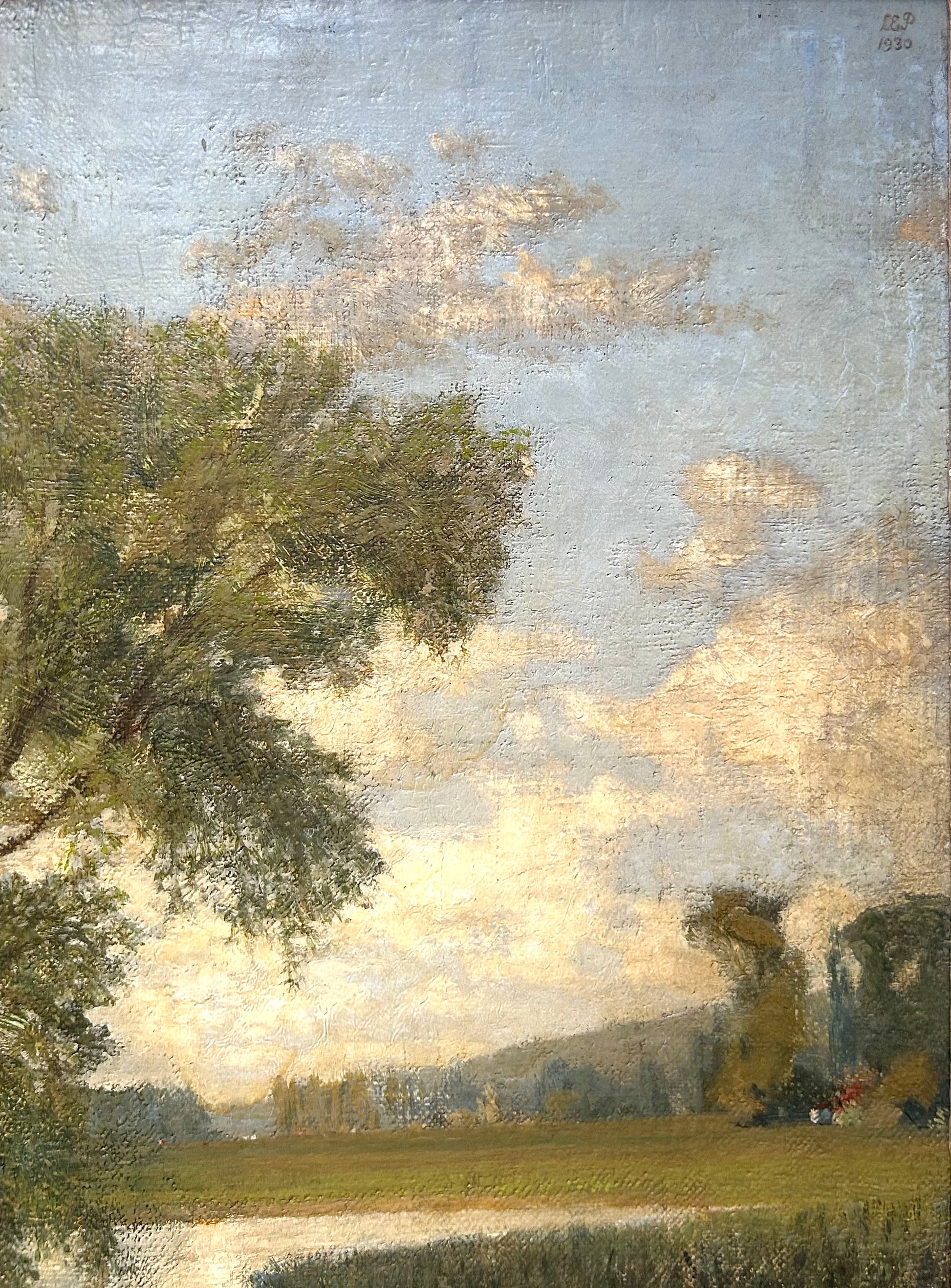 Leslie Ernest Parkinson - A Willow Tree, oil on board, 20th century - Darnley Fine Art