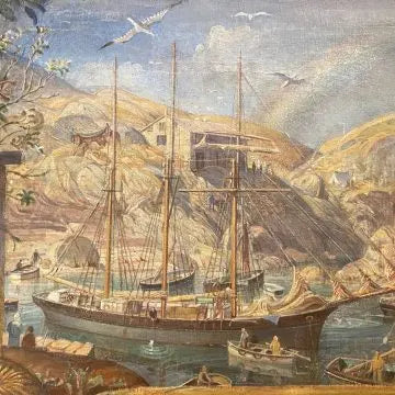 William Edward Wigley - A Cornish Inlet, oil on canvas, early 20th century - Darnley Fine Art