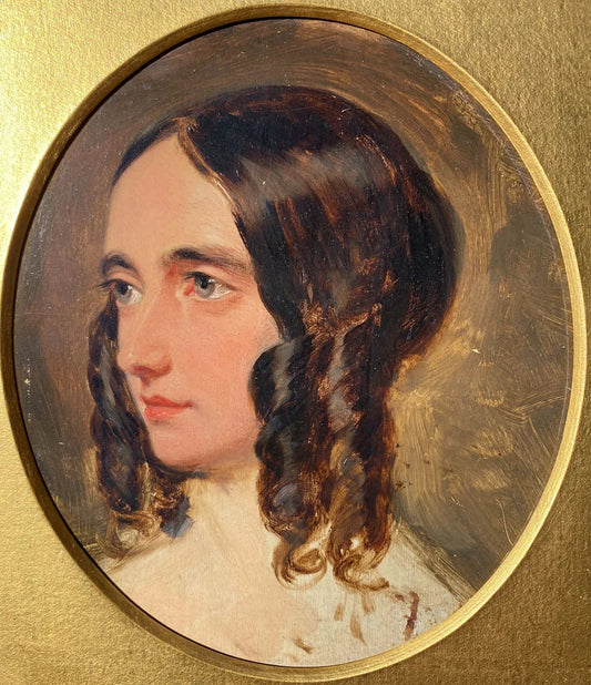 William Edward Frost - A Young Lady, oil on board, 19th century - Darnley Fine Art
