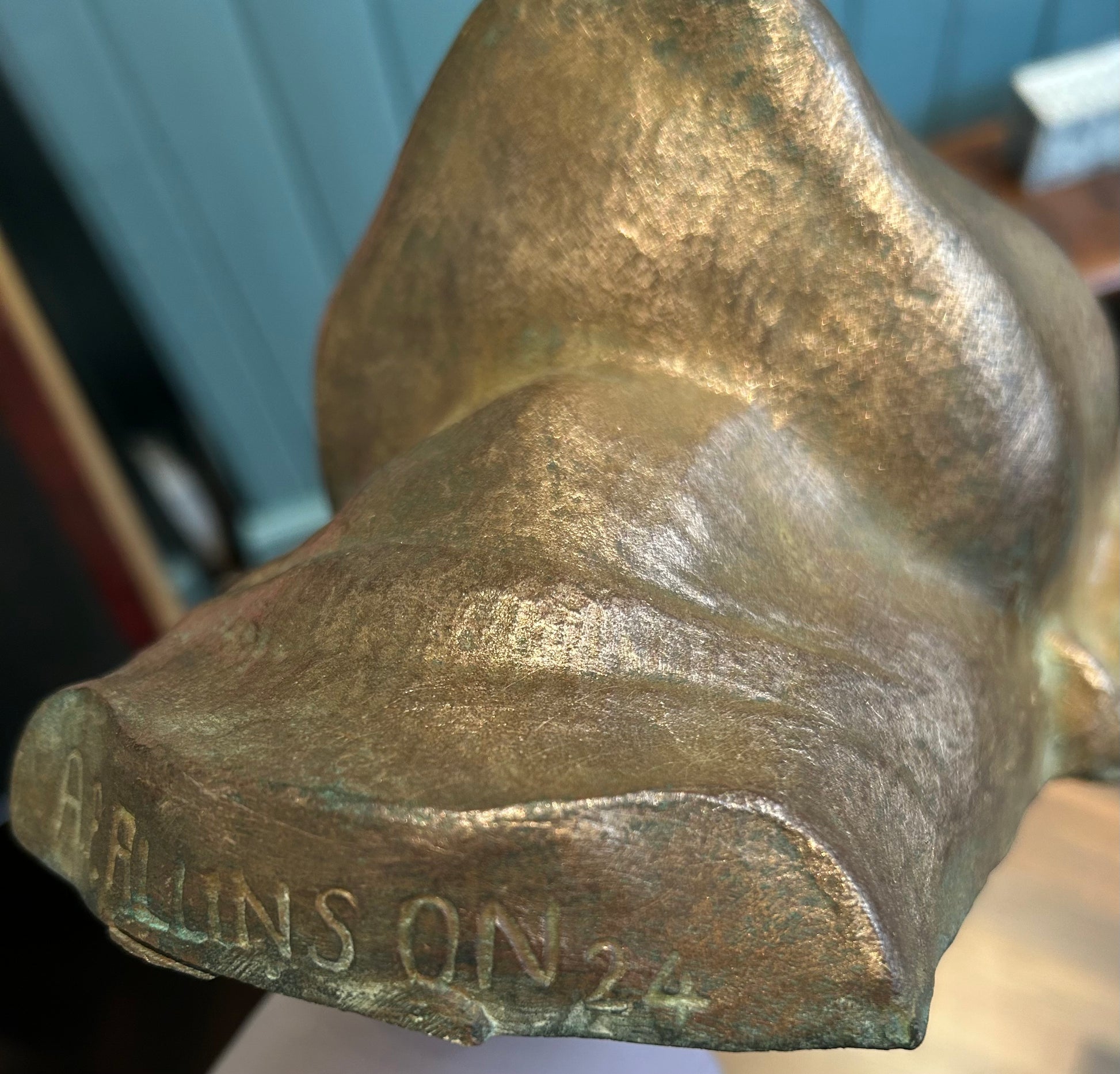 Adrian Paul Allinson - Portrait of a Lady, patinated bronze, early 20th century - Darnley Fine Art