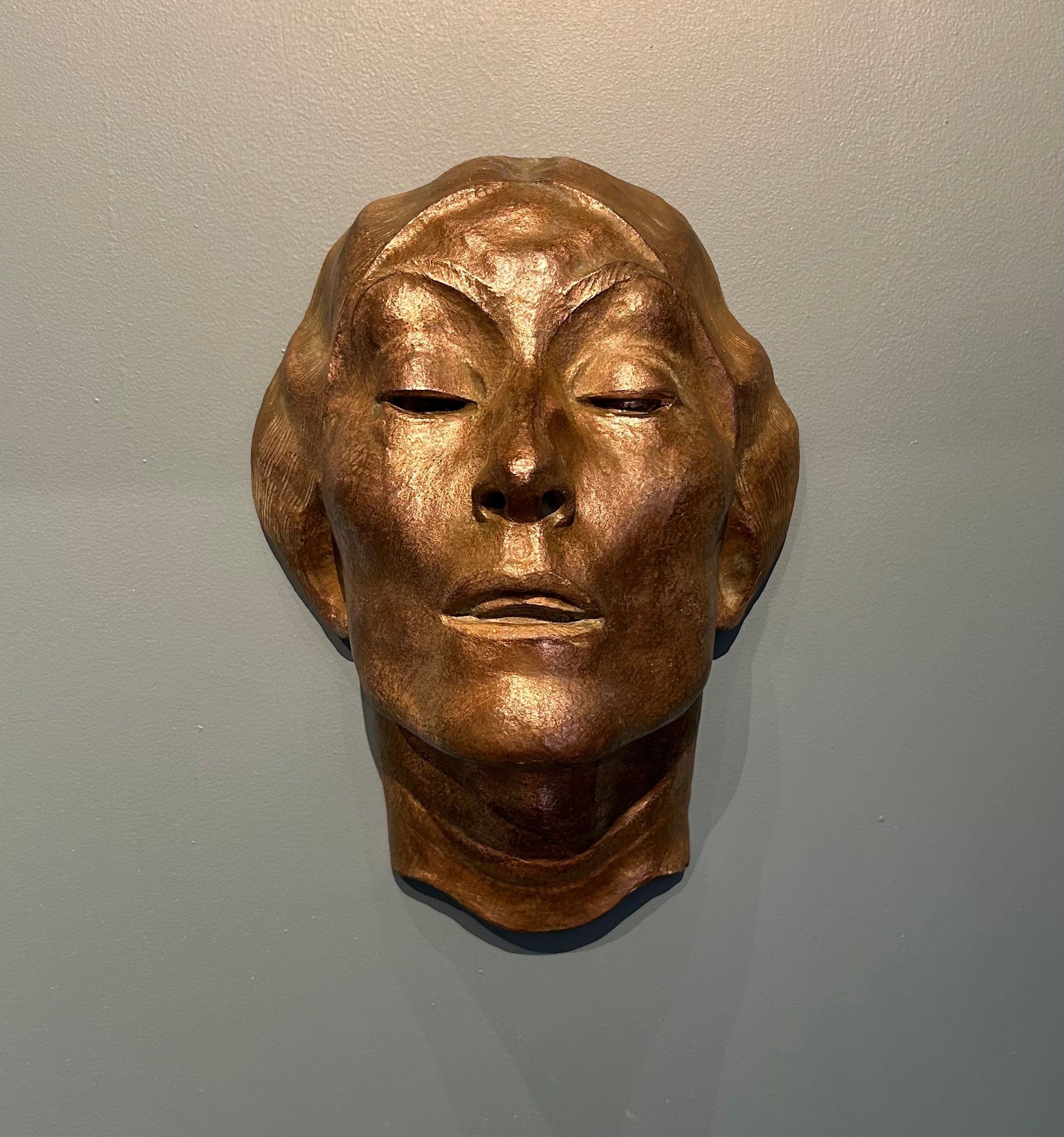 Adrian Paul Allinson - Portrait of a Lady, patinated bronze, early 20th century - Darnley Fine Art