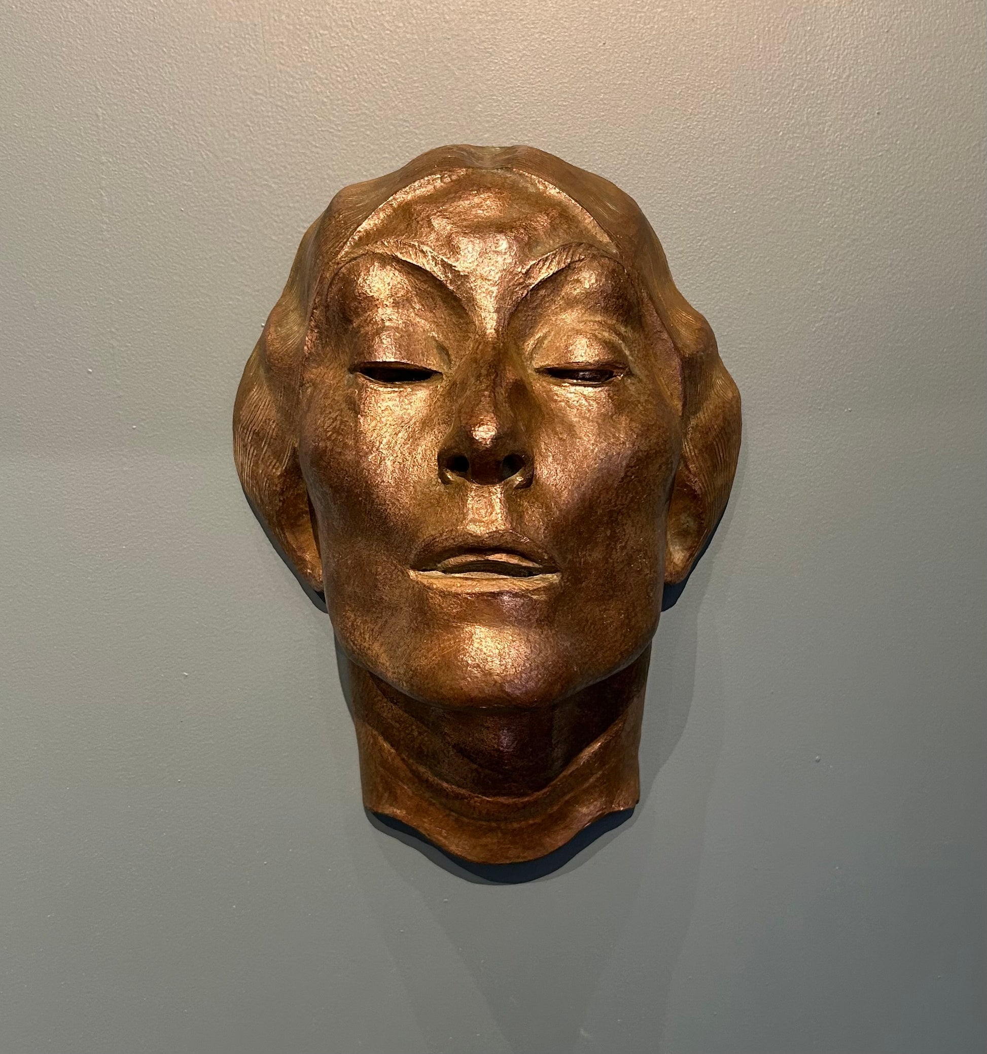 Adrian Paul Allinson - Portrait of a Lady, patinated bronze, early 20th century - Darnley Fine Art