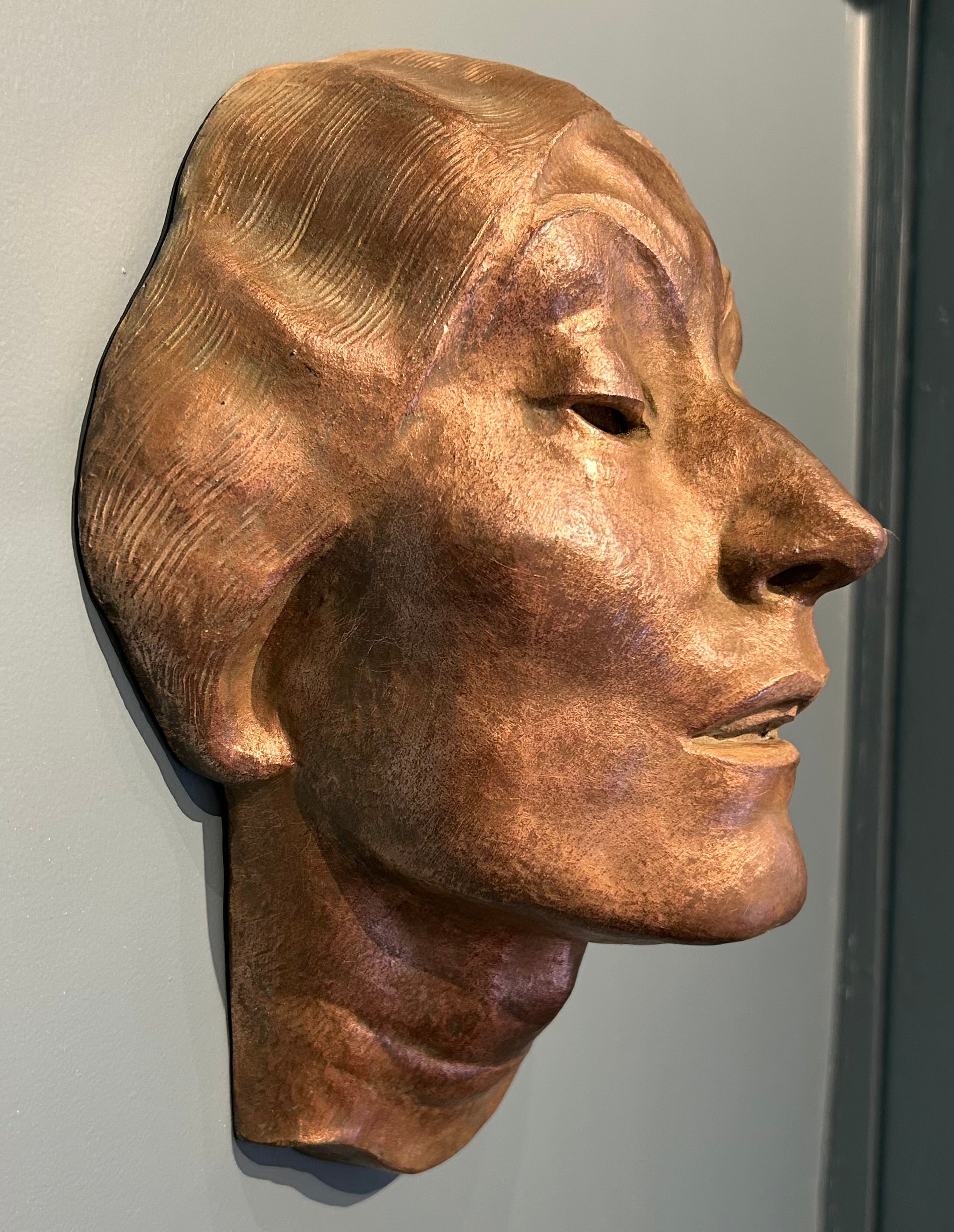 Adrian Paul Allinson - Portrait of a Lady, patinated bronze, early 20th century - Darnley Fine Art
