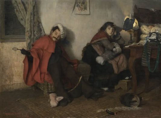 Luigi Ferrazi - After the Ball, oil on canvas, late 19th century - Darnley Fine Art